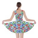 Berry Blue Red Pattern With Strawberries Graphic Stylized Drawing Skater Dress View2