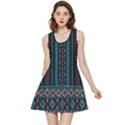 Black Mushroom & Aztec Pattern Inside Out Reversible Sleeveless Dress View3