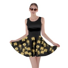 Shine Roses Black Floral Skater Dress by CoolDesigns