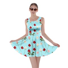 Vintage Roses Aqua Sweet Skater Dress by CoolDesigns