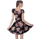 Vintage Black Floral Flowers Cap Sleeve Dress View2