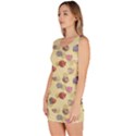 Khaki Cute Cartoon Chicken Pigs Ducks Cats Pattern Bodycon Dress View2