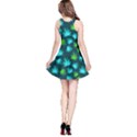 Falling Marijuana Dark Cyan Marijuana Badges with Marijuana Leaves Sleeveless Skater Dress View2