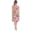 Hawaii Pink Tropical Flowers Knee Length Skater Dress With Pockets View4