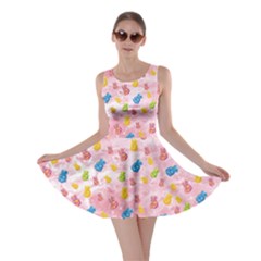 Cute Bear Pink Candy Skater Dress by CoolDesigns