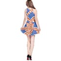 Paint Flags Blue Water with Pattern Tree Japanese Cherry Blossom Sleeveless Skater Dress View2