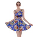 Pop Art Pop Corn Blue Double Sided Skater Dress View1