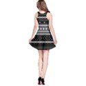 White Aztec Skulls Black Stretchy Reversible Sleeveless Dress View2