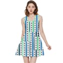 Mint Mushrooms & Polka Dots Pattern Reversible Sleeveless Dress  View3