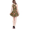 Fox Dark Olive Elegant Floral Flower Sleeveless Skater Dress View2