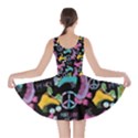 Black Love Roller Blade Print Double Sided Skater Dress View2