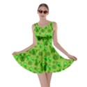 Green Pepper Red Pattern With Strawberries Graphic Stylized Drawing Skater Dress View1