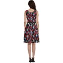 Alice Roses Black & Red Length Skater Dress With Pockets View4