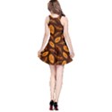 Brown Elegant Autumn Leaves Sleeveless Skater Dress View2