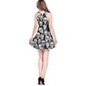 Smile Skull Pink Gray Skull With Flowers Reversible Sleeveless Dress View2