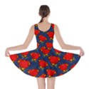 Red Super Heart Dark Blue Skater Dress View2