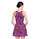 Pink Neon Laser Beams Skater Dress View2