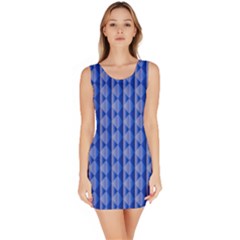 Blue Geometric Abstract Pattern Bodycon Dress by CoolDesigns