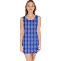 Blue Geometric Abstract Pattern Bodycon Dress View1