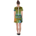 Parrot Feathers Texture Feathers Backgrounds Drop Hem Mini Chiffon Dress View2