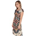 Floral Pattern Flowers Classic Short Sleeve Dress View2