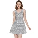 Kiss me before world war 3 typographic motif pattern Inside Out Reversible Sleeveless Dress View1