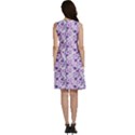 Purple Flowers 001 Classic Skater Dress View4