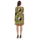 Love Avatars Characters Roles Yin Yang Long Sleeve Knee Length Skater Dress With Pockets View4