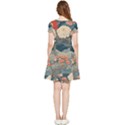 Seamless Pattern Chinoiserie Flowers Inside Out Cap Sleeve Dress View4