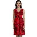 Red Roses , Flowers, Red Roses Sleeveless Dress With Pocket View1