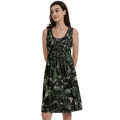 Precision Pursuit: Hunting Motif Camouflage Pattern Classic Skater Dress by dflcprintsclothing