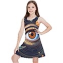 Eye of the Universe (AI) Kids  Lightweight Sleeveless Dress View1