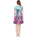 Colorful Splashes Grunge, Abstract Art Inside Out Cap Sleeve Dress View2