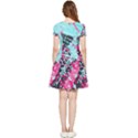 Colorful Splashes Grunge, Abstract Art Inside Out Cap Sleeve Dress View4