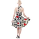 Love Abstract Background Love Textures Halter Party Swing Dress  View2