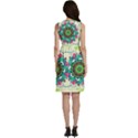 Mandala Flowers, Abstract, Butterflies, Floral, Pattern Sleeveless Dress With Pocket View4