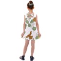 Nasturtium Flowers Plant Leaves Kids  Cross Back Dress View2