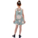 Flora Floral Flower Flowers Pattern Kids  Cross Back Dress View2