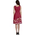 Alice Rabbit Red Sleeveless V-neck skater dress with Pockets View4