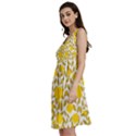 Yellow Flowers Roses On The Wall Lemons Classic Skater Dress View2