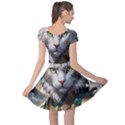 Epic Armored Cat Warrior Cap Sleeve Dress View2