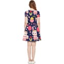 Bunny - Easter Pattern Inside Out Cap Sleeve Dress View4