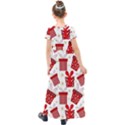 Christmas Texture, Pattern, Red, Craciun, Christmas, Bow, Gift Kids  Short Sleeve Maxi Dress View2