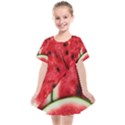 Watermelon, Fruit, Green, Red Kids  Smock Dress View1