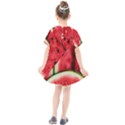 Watermelon, Fruit, Green, Red Kids  Smock Dress View2