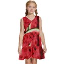 Watermelon, Fruit, Green, Red Kids  Sleeveless Tiered Mini Dress View1