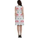 Red Green And Blue Christmas Themed Illustration Classic Skater Dress View4