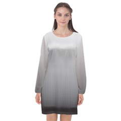 A Black And White Photo Of A Wall Long Sleeve Chiffon Shift Dress  by catchydesignhill