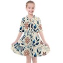 Flowers Bloom Blossom Flora Modern Kids  All Frills Chiffon Dress View1