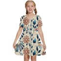 Flowers Bloom Blossom Flora Modern Kids  Short Sleeve Tiered Mini Dress View1